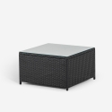2er-Set Rattan-Gartenliegen mit Outdoor-Tisch Bali Maße