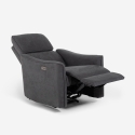 Ergonomischer Stoff-Relaxsessel elektrisch mit USB Chiara Angebot