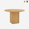 Esstisch 120 cm schwarz, rund aus Holz für Küche und Wohnzimmer Tiwit Aktion