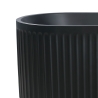 Gerillte freistehende mattschwarze Badewanne 170x80cm Kimolos Dark Rabatte