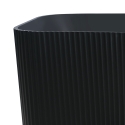 Freistehende mattschwarze rechteckige Badewanne 170x75cm Lemno Dark Rabatte