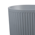 Badewanne freistehend oval 170x80cm gerillt grau Kimolos Moon Rabatte