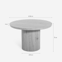 Esszimmertisch 120cm Küche rund aus Holz mit Sockel Bering Rabatte