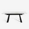 Esstisch 160-200x90cm ausziehbar modern Marmor-Effekt Caracas Katalog