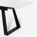 Esstisch 160-200x90cm ausziehbar modern Marmor-Effekt Caracas Auswahl