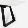 Esstisch 160-200x90cm ausziehbar modern Marmor-Effekt Caracas Auswahl