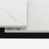 Esstisch 160-200x90cm ausziehbar modern Marmor-Effekt Caracas Eigenschaften