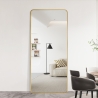 Standspiegel goldfarben 180 cm hochkant Design Arsen-G Sales
