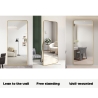 Standspiegel goldfarben 180 cm hochkant Design Arsen-G Rabatte