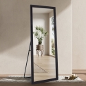 Wandspiegel 180x80cm schwarz gerahmt mit Standfuß Aprikosa Angebot