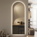 Wandspiegel 170x65cm modern LED-hintergrundbeleuchtet Stjarna Sales
