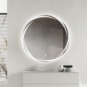 Badezimmerspiegel rund 60cm hinterleuchtet beschlagfrei Veski L Angebot