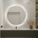 Badezimmerspiegel 70cm rund hinterleuchtet mit Anti-Beschlag Veski XL Sales