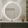 Badezimmerspiegel 70cm rund Anti-Beschlag mit Hintergrundbeleuchtung Skeri XL Angebot
