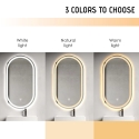 Badezimmerspiegel oval mit LED-Beleuchtung und Anti-Beschlag Refur L Katalog