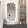 Badezimmerspiegel oval beleuchtet mit Anti-Beschlag Refur XL Angebot