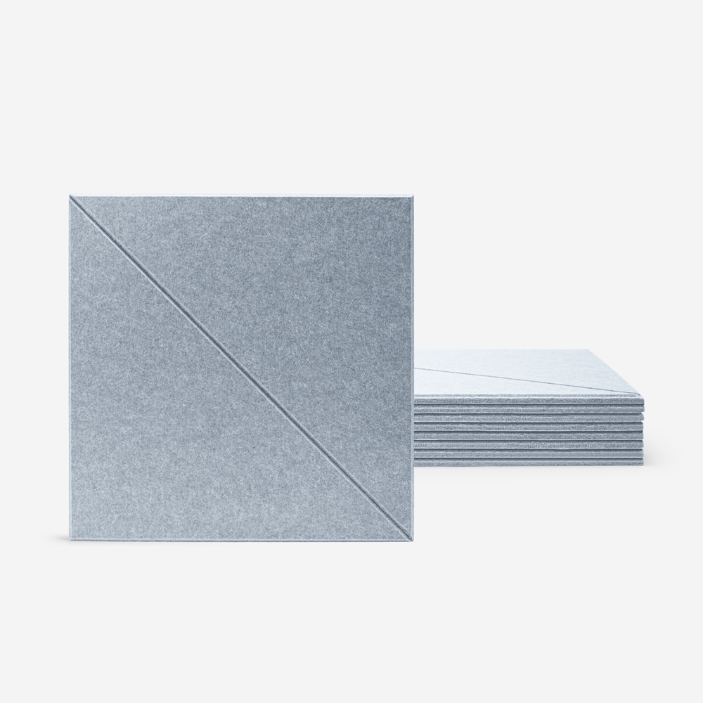 Set aus 8 dekorativen Schallschutzpaneelen 60x60 grau Design Toon-G Aktion Set aus 8 dekorativen Schallschutzpaneelen 60x60 grau Design Toon-G Aktion