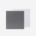 Set 8 Schallschutzpaneele 60x60 Polyester Design grau Zarbi-GC Angebot