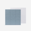 Set aus 8 dekorativen Schallschutzpaneelen fürs Wohnzimmer hellblau 60x60 Didi-A Angebot