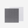 Set aus 8 dekorativen Schallschutzpaneelen 60x60 Polyester grau Didi-GC Angebot