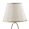 Elegante Tischlampe mit goldfarbener Basis und beigem Schirm Flush S Angebot