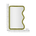 Wand- oder Standspiegel mit gewelltem Samtrahmen seitlich 60x90cm Tod Katalog