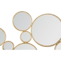Wanddekoration mit goldenen runden Spiegeln Mirrors Angebot