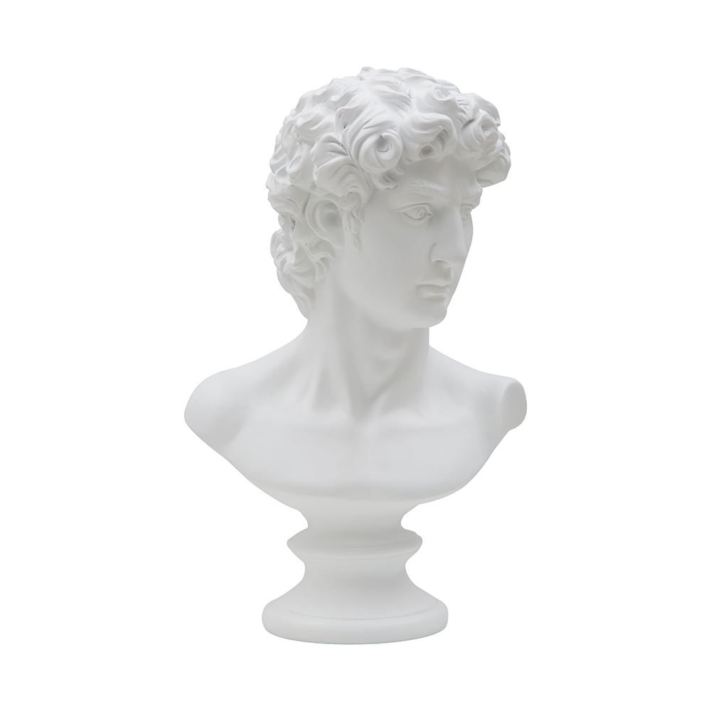 Klassische dekorative Halbfigur-Skulptur aus Polyresin, 34 cm, Man Aktion Klassische dekorative Halbfigur-Skulptur aus Polyresin, 34 cm, Man Aktion