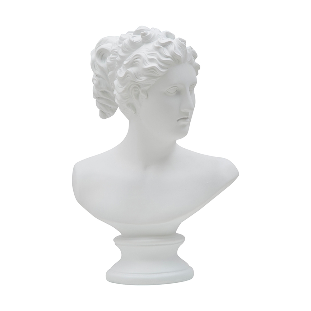 Klassische dekorative Büste aus Polyresin H34cm Woman Aktion