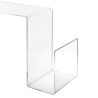 Beistelltisch aus durchsichtigem Plexiglas mit  Zeitschriftenständer Design S-Table Sales