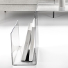 Beistelltisch aus durchsichtigem Plexiglas mit  Zeitschriftenständer Design S-Table Rabatte
