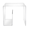 Wohnzimmertisch aus durchsichtigem Plexiglas 33x50x50cm G Table Aktion