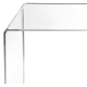 Wohnzimmertisch aus durchsichtigem Plexiglas 33x50x50cm G Table Rabatte