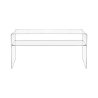TV-Ständer aus durchsichtigem Plexiglas modern 33x100x50cm Visio Angebot
