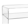 TV-Ständer aus durchsichtigem Plexiglas modern 33x100x50cm Visio Sales