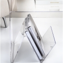 Wohnzimmertisch aus klarem Plexiglas mit Zeitschriftenablage Zigozago Sales