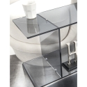 Wohnzimmer- Beistelltisch/Schrank aus transparentem Plexiglas  Viceversa Katalog