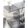 Wohnzimmer- Beistelltisch/Schrank aus transparentem Plexiglas  Viceversa Katalog