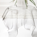 Beistelltisch 60cm niedrig rund Design aus transparentem Plexiglas Drappeggi Sales