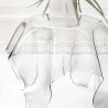 Beistelltisch 60cm niedrig rund Design aus transparentem Plexiglas Drappeggi Sales