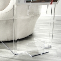 Beistelltisch mit Zeitschriftablage aus klarem Plexiglas Ambrogio Sales