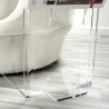 Beistelltisch mit Zeitschriftablage aus klarem Plexiglas Ambrogio Sales