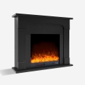 Elektrokamin mit schwarzem Designrahmen energiesparend Ludvika N Angebot