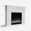Elektrokamin 1500W energiesparend Holz-Effekt mit Rahmen Ludvika M Sales