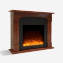 Elektrokamin 1500W energiesparend Holz-Effekt mit Rahmen Ludvika M Angebot