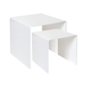 Wohnzimmertisch 2er Set modern aus klarem Plexiglas 80'S Angebot