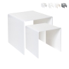 Wohnzimmertisch 2er Set modern aus klarem Plexiglas 80'S Aktion
