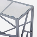 Eingangstisch modernes Design 100x40x78cm mit Glasplatte Kevin Modell