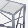Eingangstisch modernes Design 100x40x78cm mit Glasplatte Kevin Modell