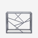Eingangstisch modernes Design 100x40x78cm mit Glasplatte Kevin Auswahl
